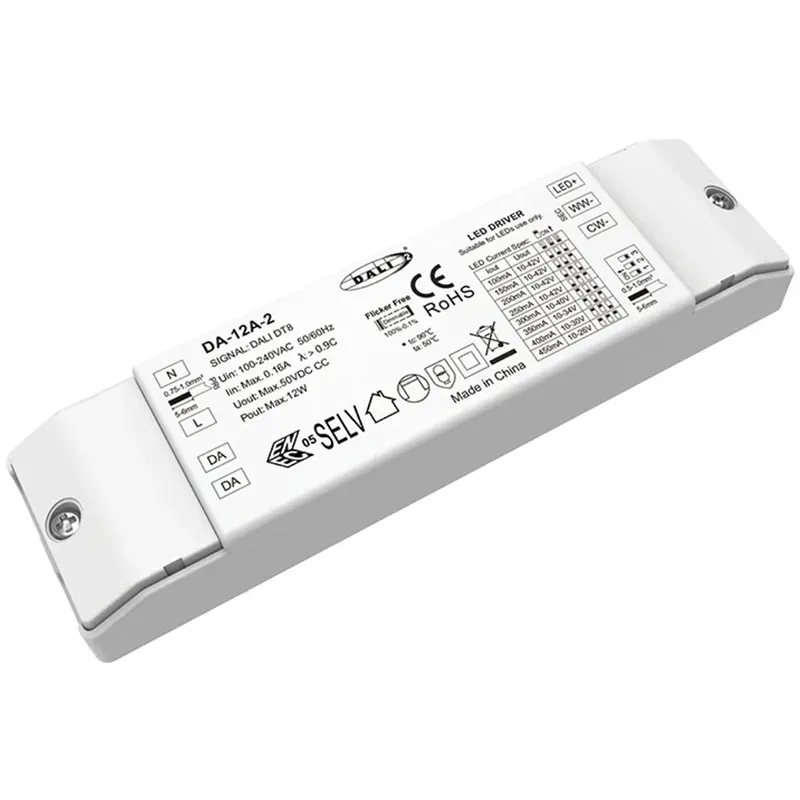 Tiománaí LED Dimmable 12W DALI CW WW CCT