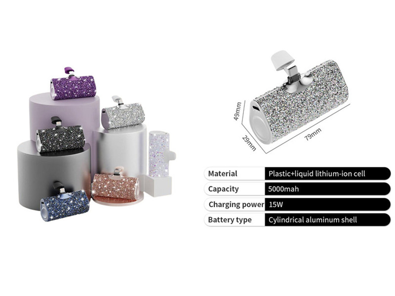 Maidir Pocket Power Bank le criostail