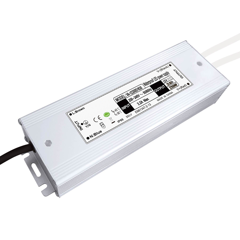 Tiománaí faoi stiúir uiscedhíonach 250W Constant Voltage