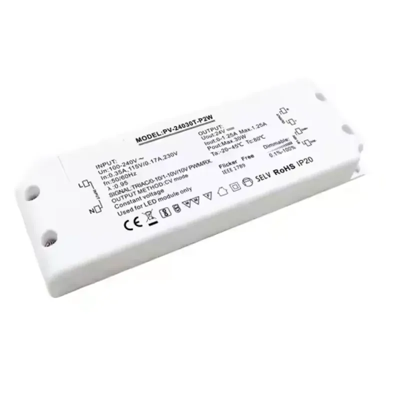 Tiománaí LED Dimming Triac Voltage Tairiseach 30W