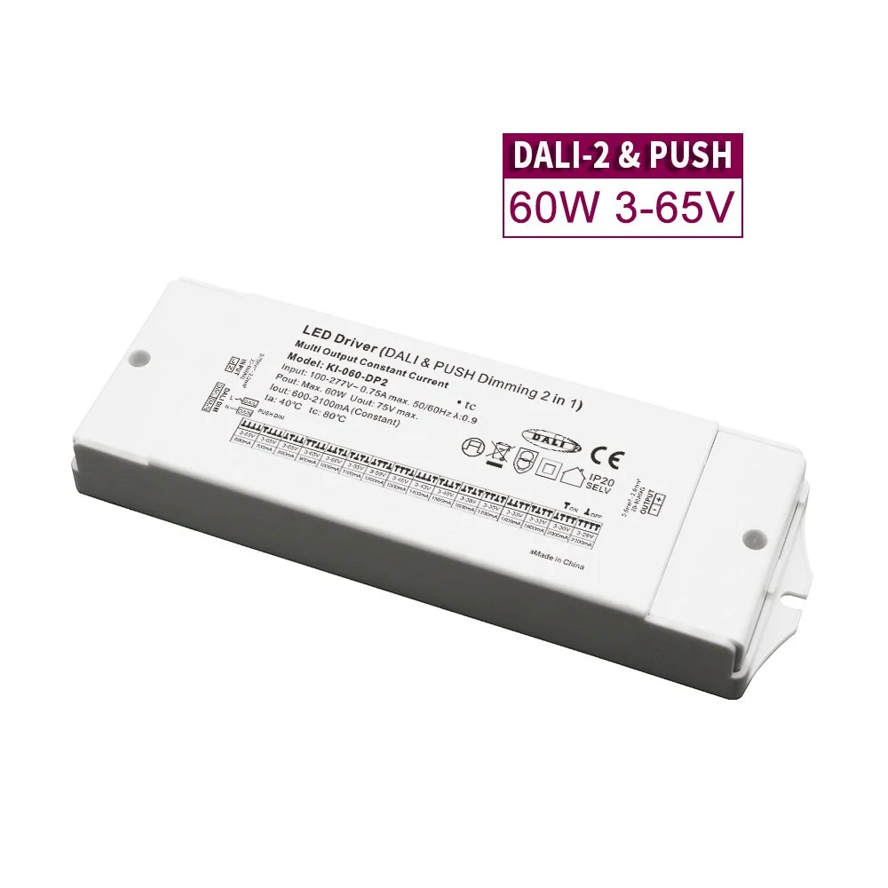 60W Constant Current DALI Dimming CCT LED Tiománaí