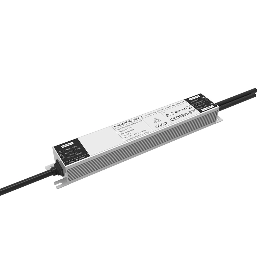 60W Voltas Tairiseach 0 / 1-10V Tiománaí Dimmable LED