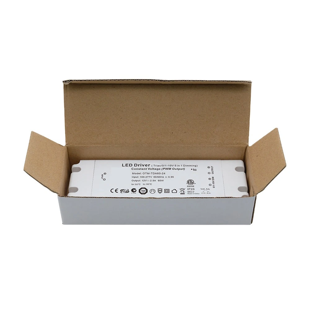 60W Voltas Tairiseach Tiománaí Ultra Thin Triac Dimmable LED