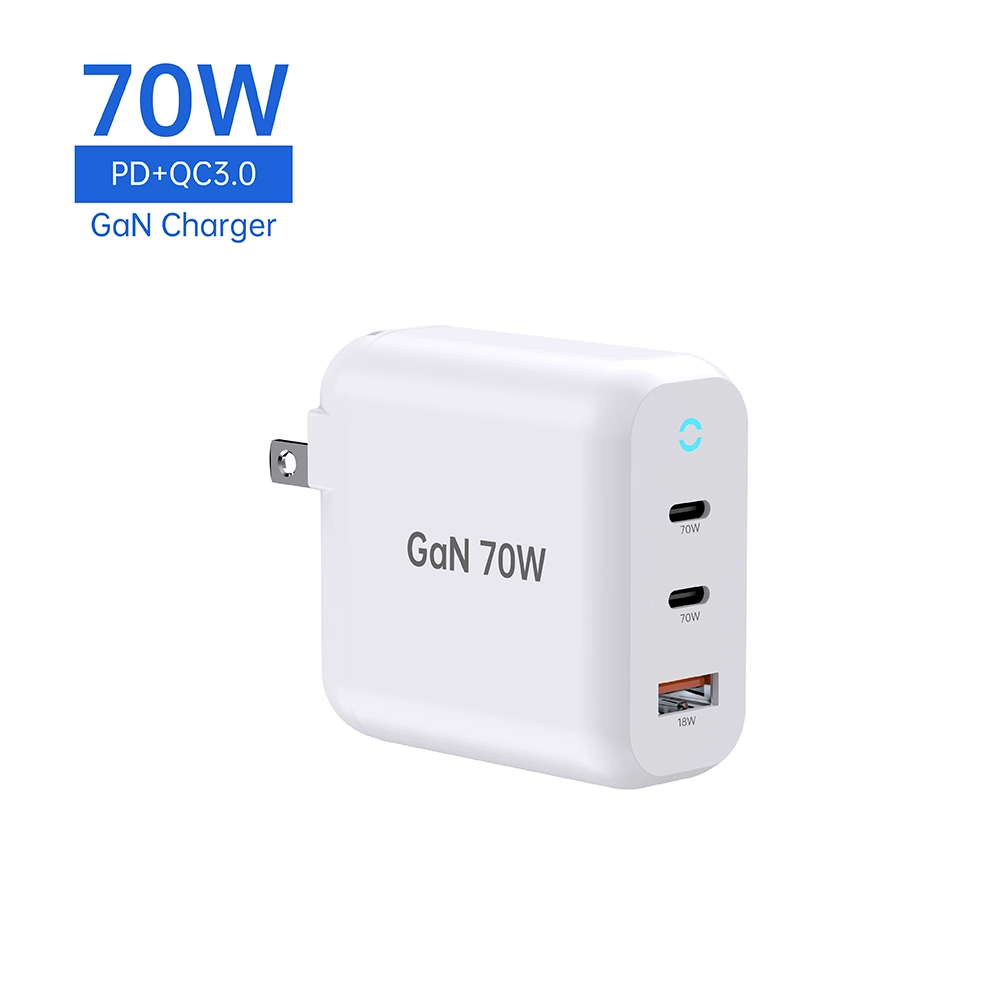 Charger tapa 70W PD le haghaidh táibléad latpop