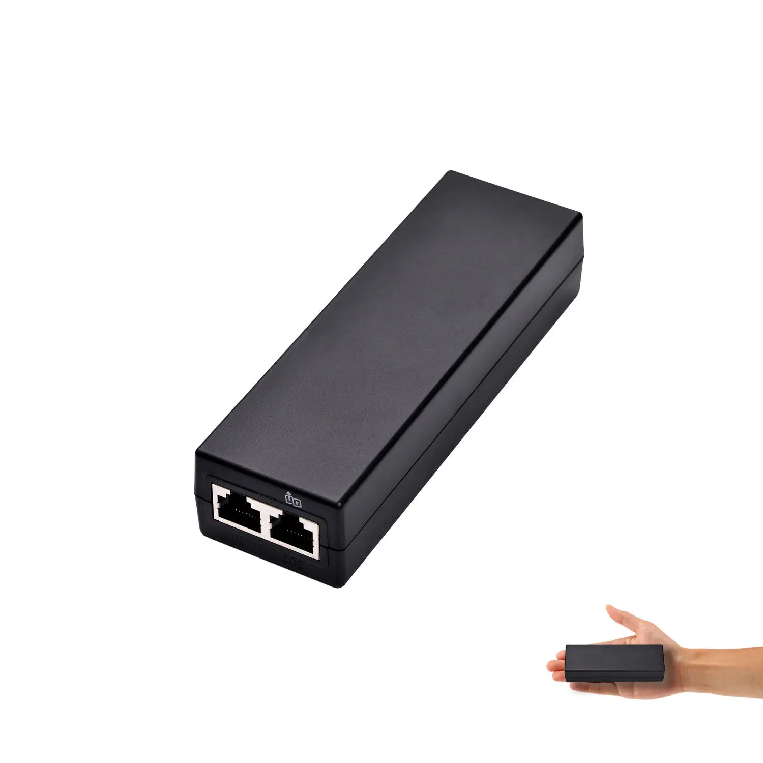 Injector PoE Ethernet Gigabit 802.3afat 48V 30W 1000Mbps