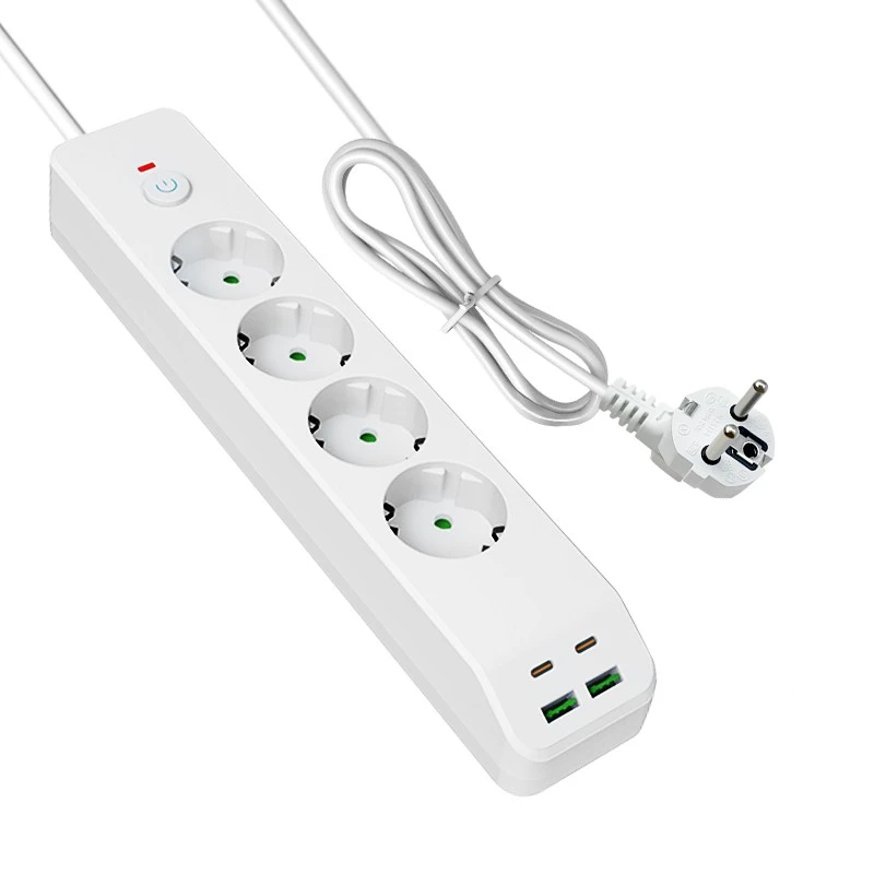 Stráice Cumhachta AE á Muirearú Mear le 4 AC agus 4 USB