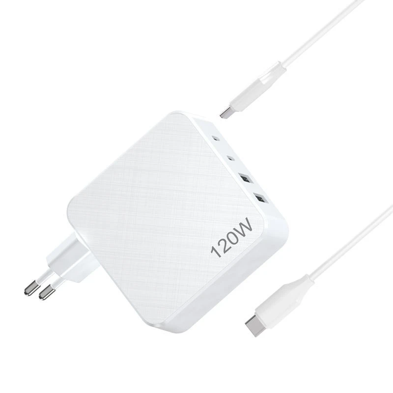 Muirear Balla Ilphort ríomhaire glúine 120W GaN USB C Charger