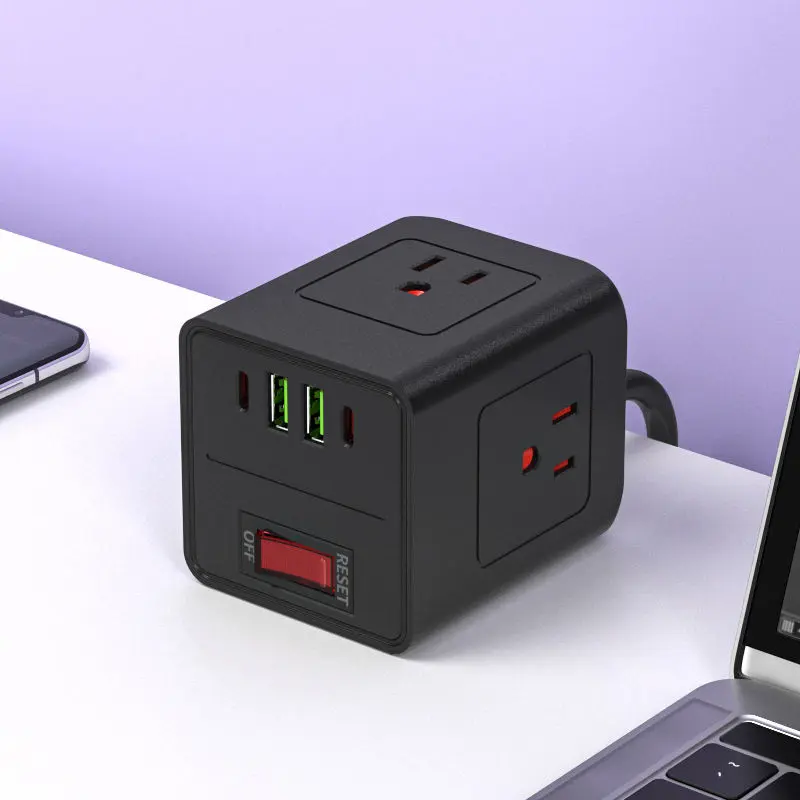 Linn Flat Plug Taisteal Stráice Cumhachta Ciúb Soicéad Cumhachta